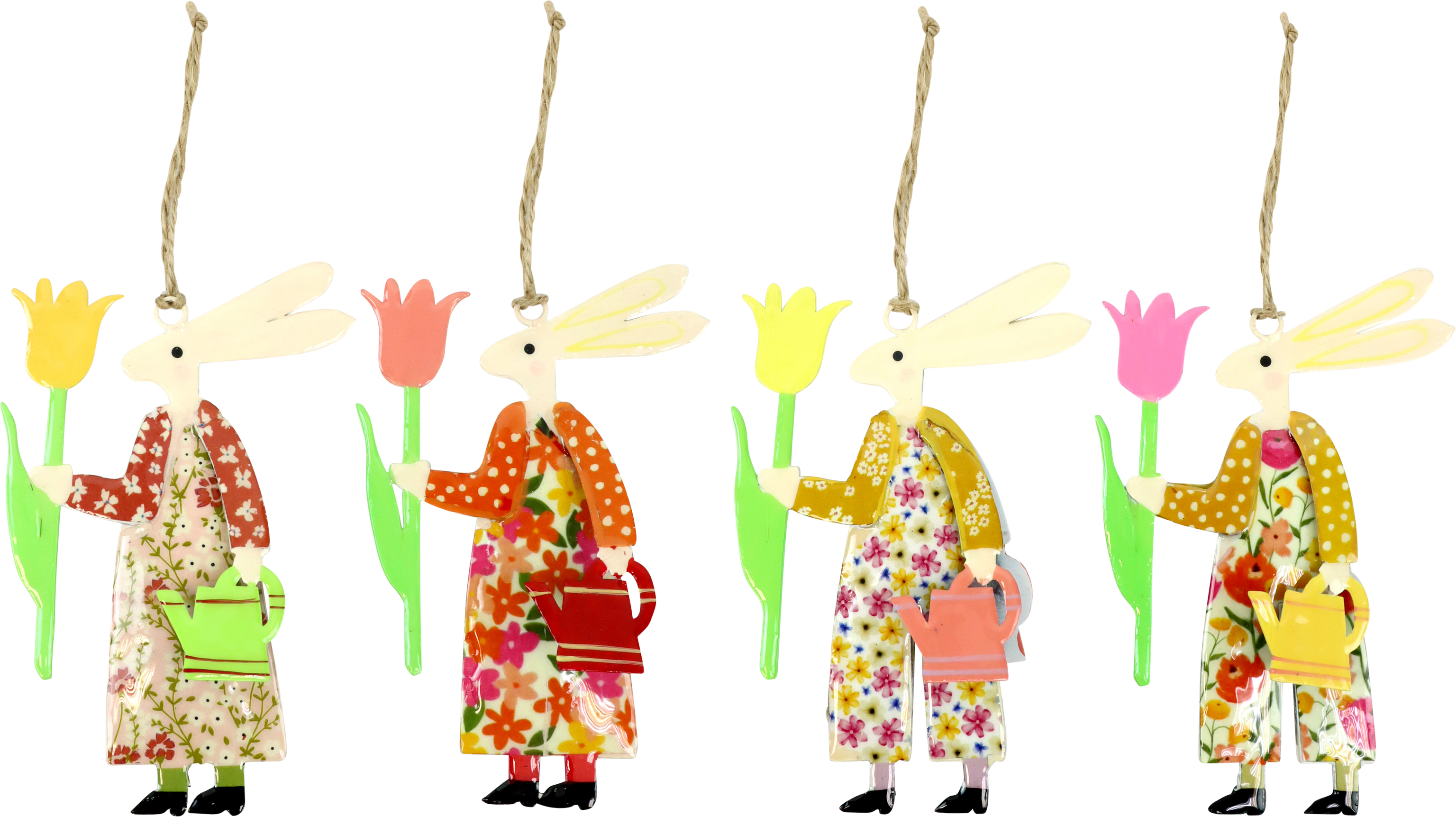 5821 PEND. DÉCO BUNNY GARDENER  4PZ