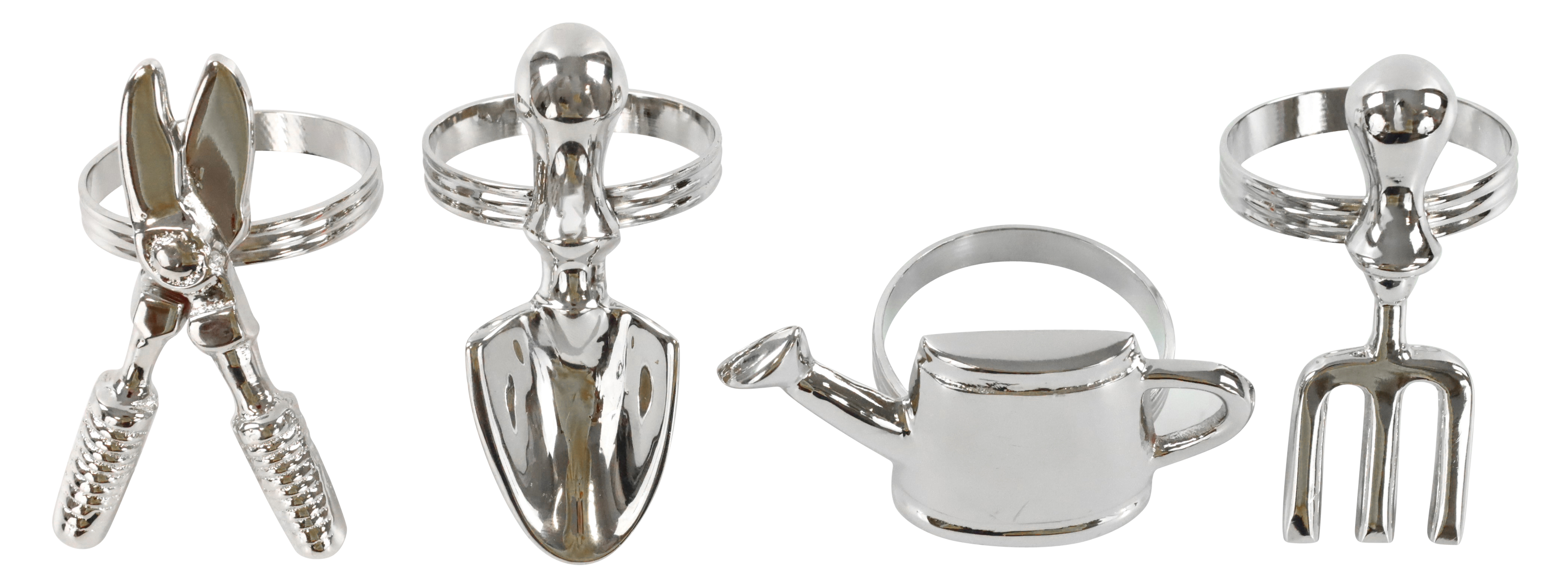 5897 ROND DE SERVIETTE GARDENER  4P