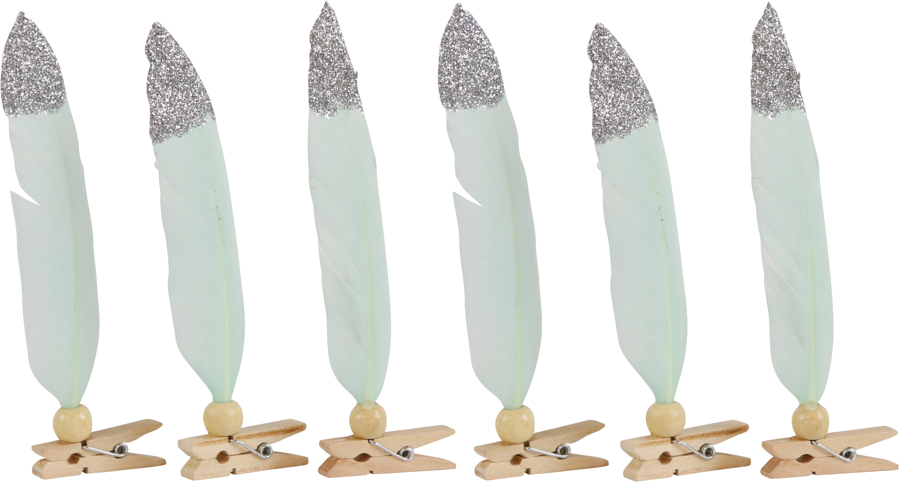 5967 PINZAS DE PLUMAS  MINT  S/6