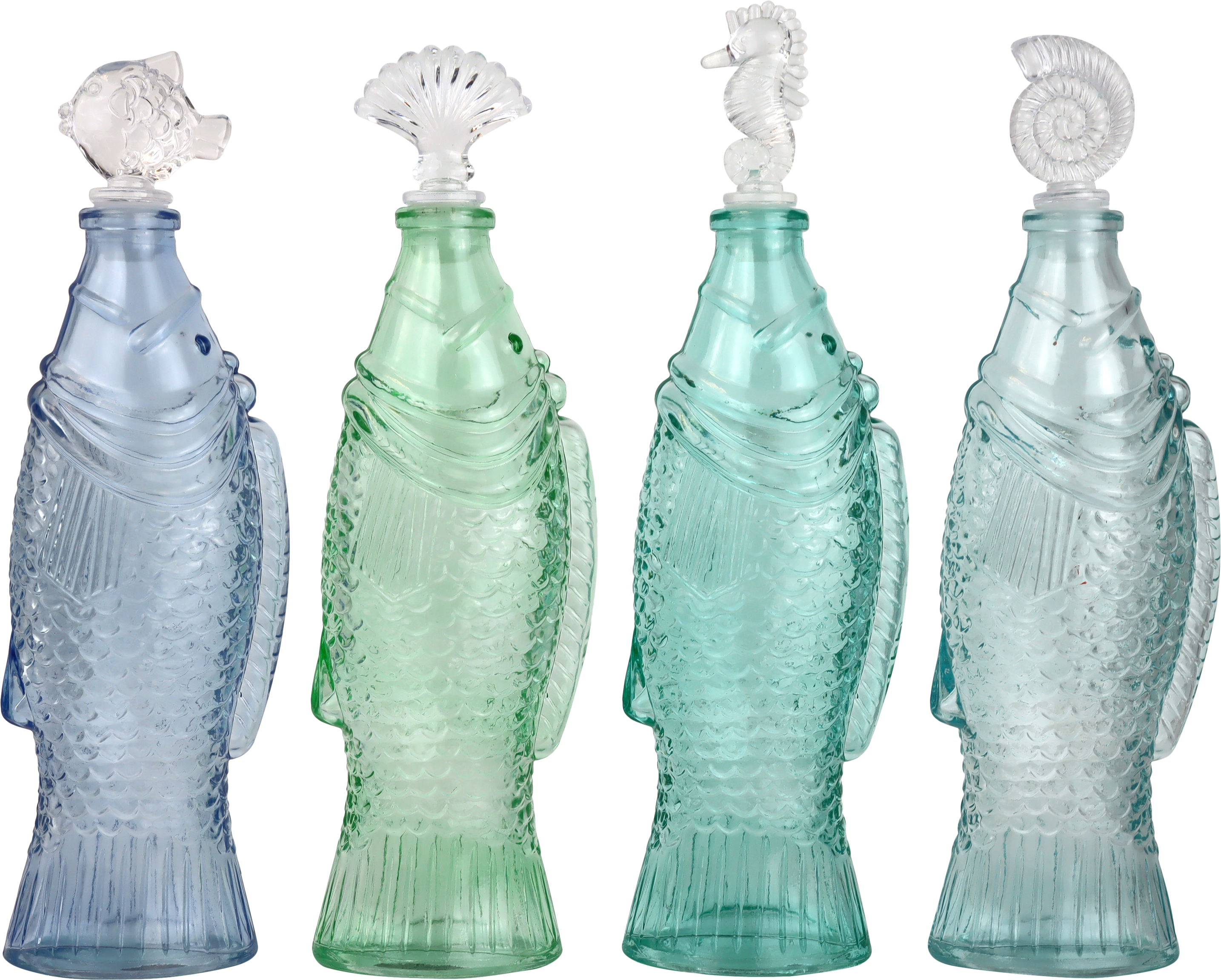 6011 CARAFES EN VERRE FISH&FIZZ  4P