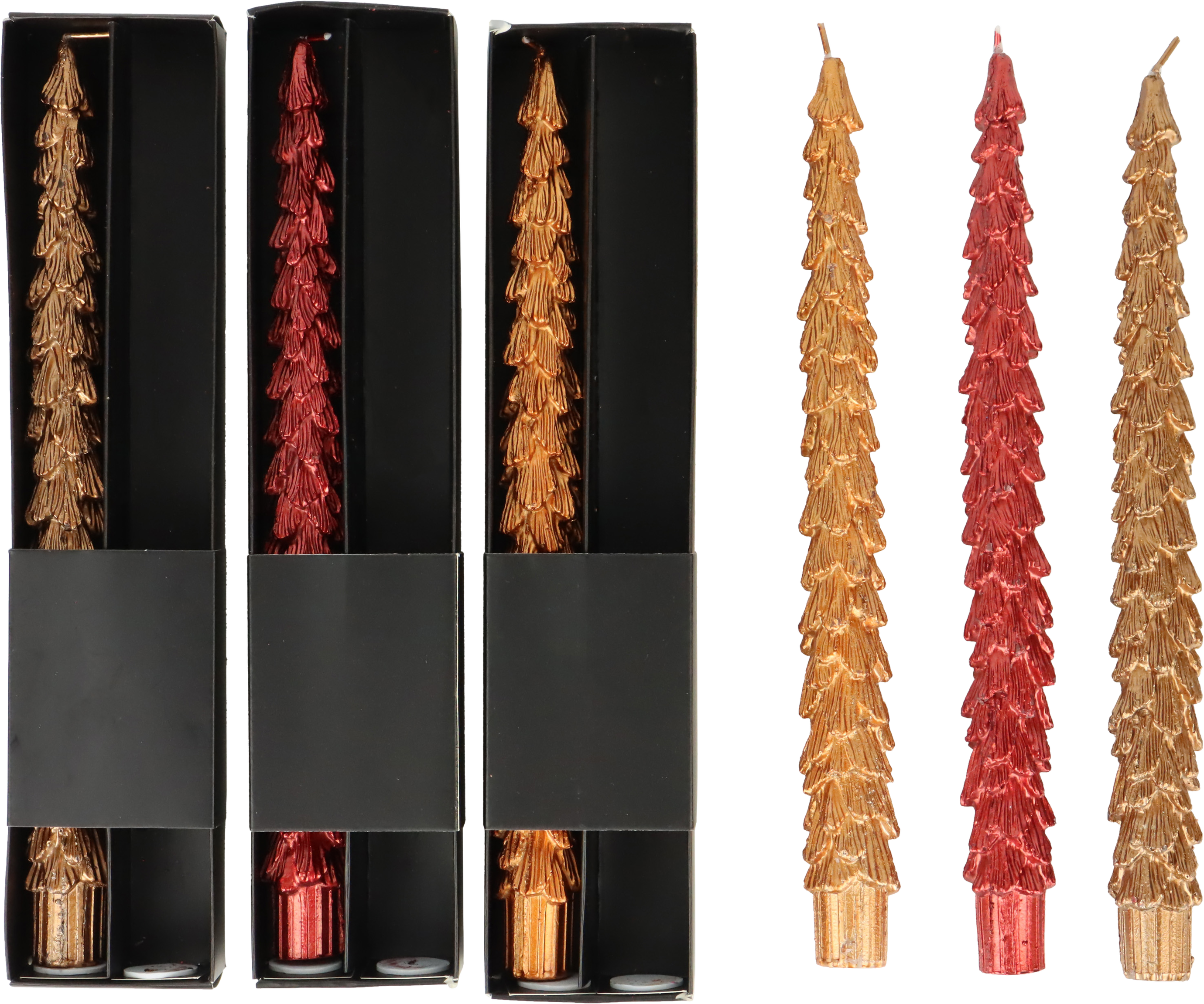 6152 BOUGIES EN TUBE FOREST FLAME  6P