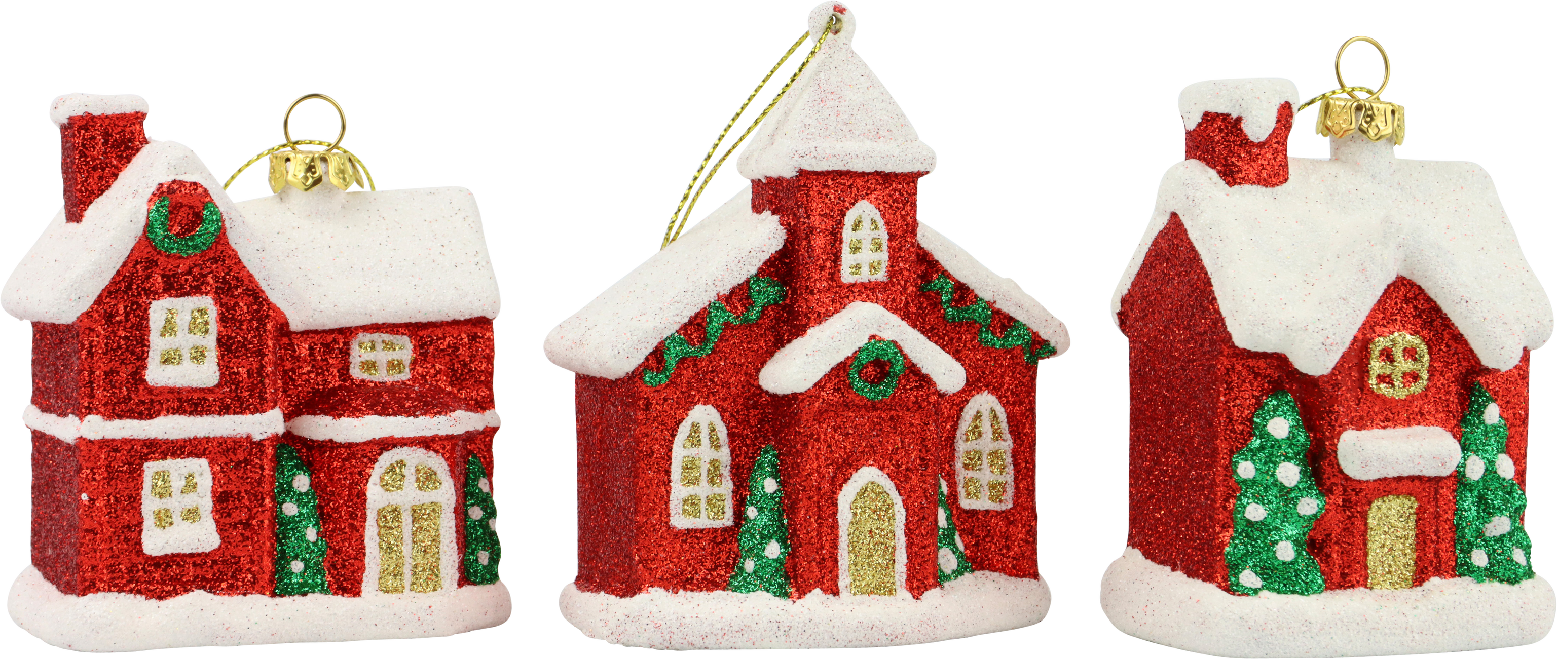 6522 PENDENTIFS DÉCO « MAISONS » 3P