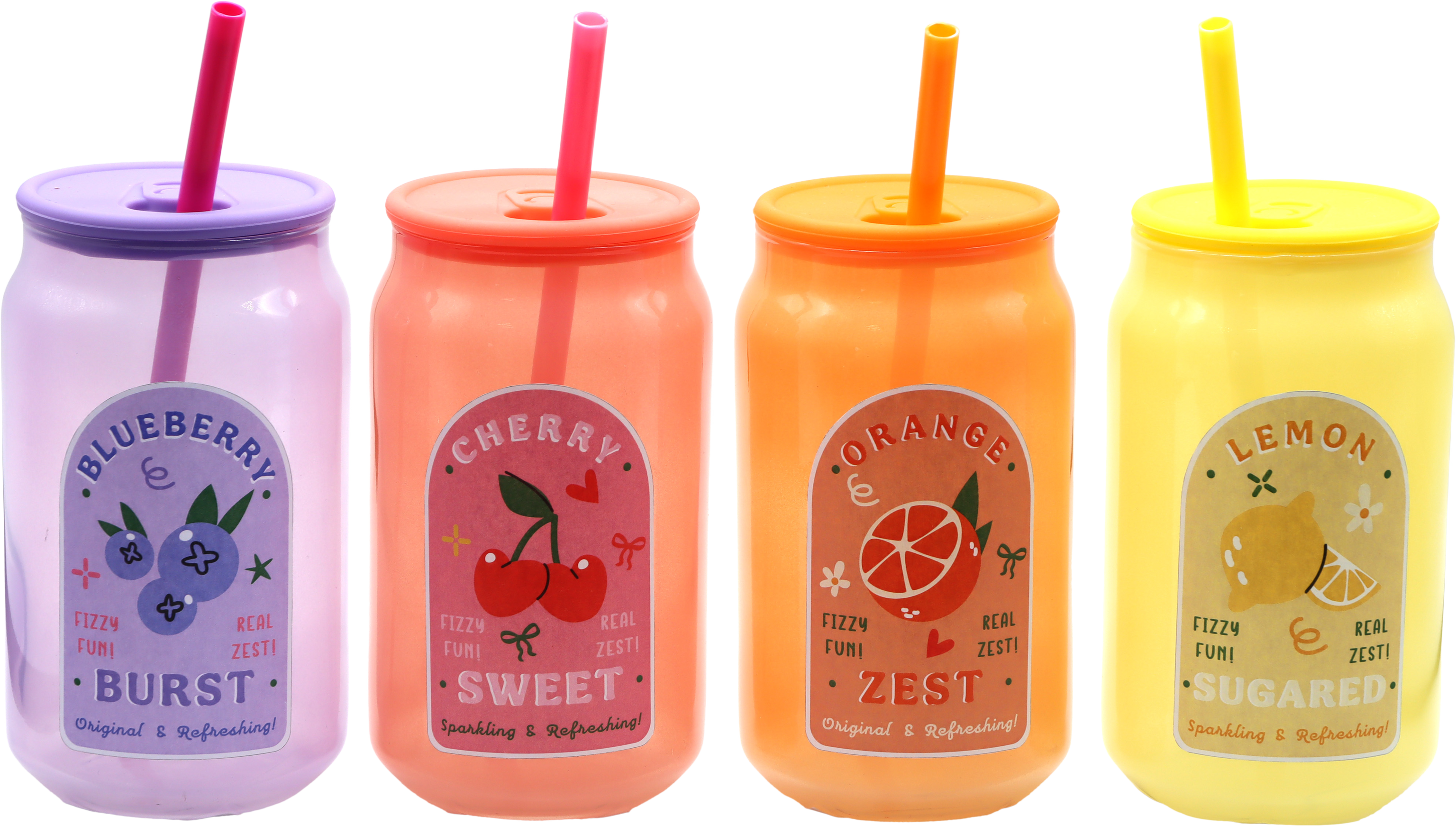 6529 VERRES À BOIRE TROPICAL TWIST  4P