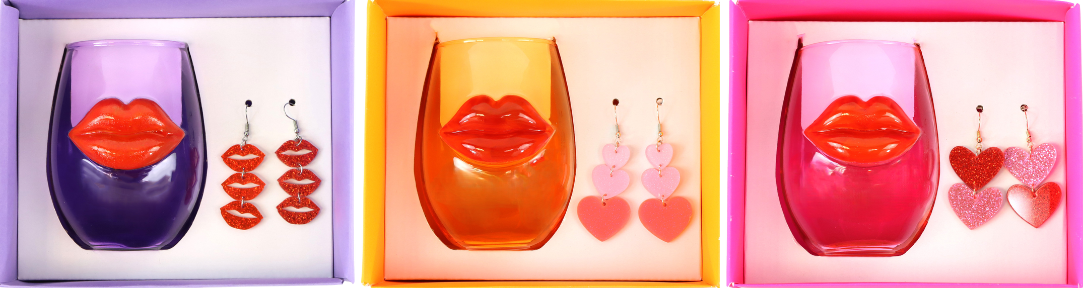 6727 SET REGALO:BICCHIERE+ORECCHINI 3PZ