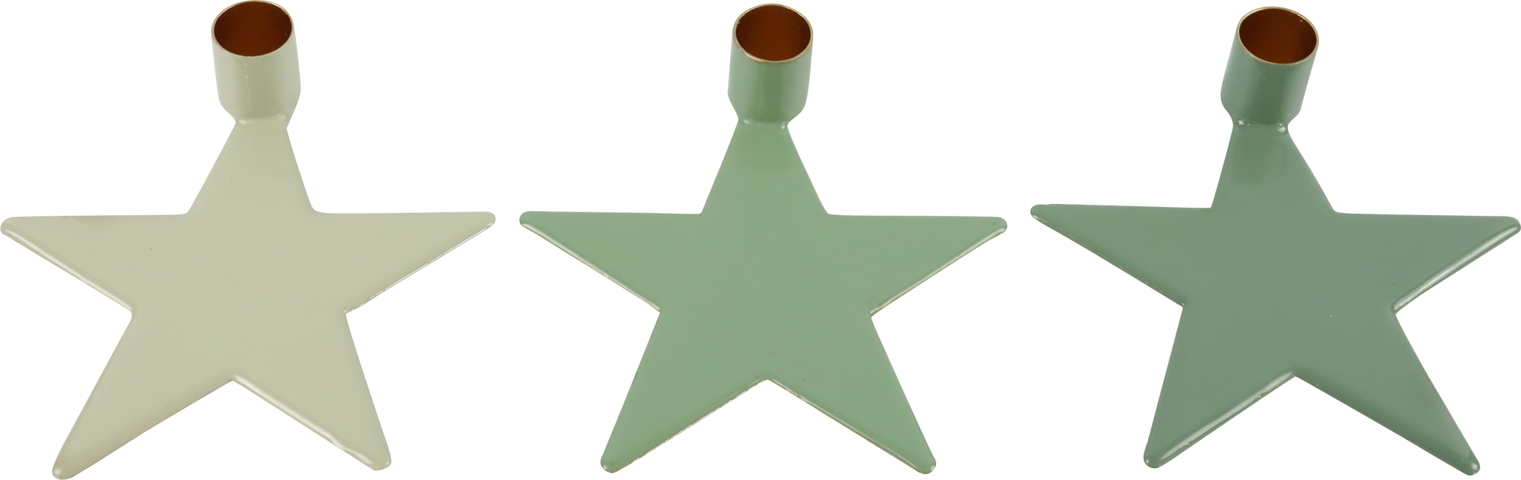 6809 CANDELABROS ESTRELLAS DELUXE  S/3