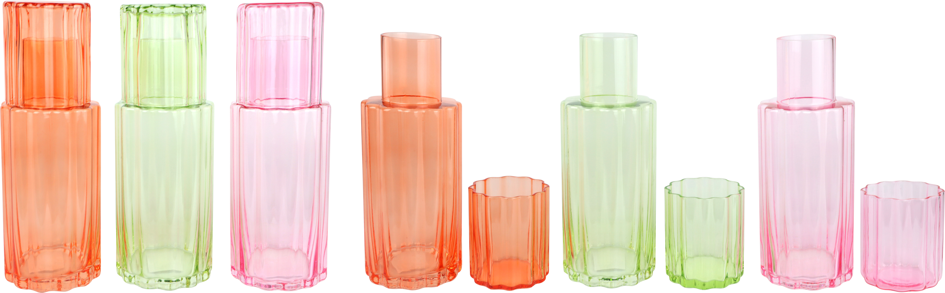 6989 CARAFES EN VER BLOOMING GRACE  3P