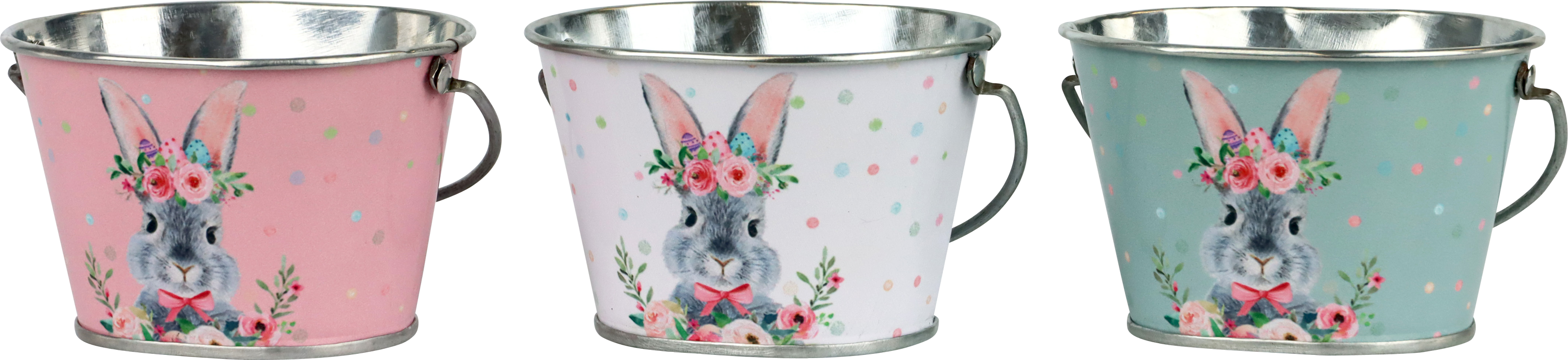 7073 SEAUX FLORAL RABBIT  3P