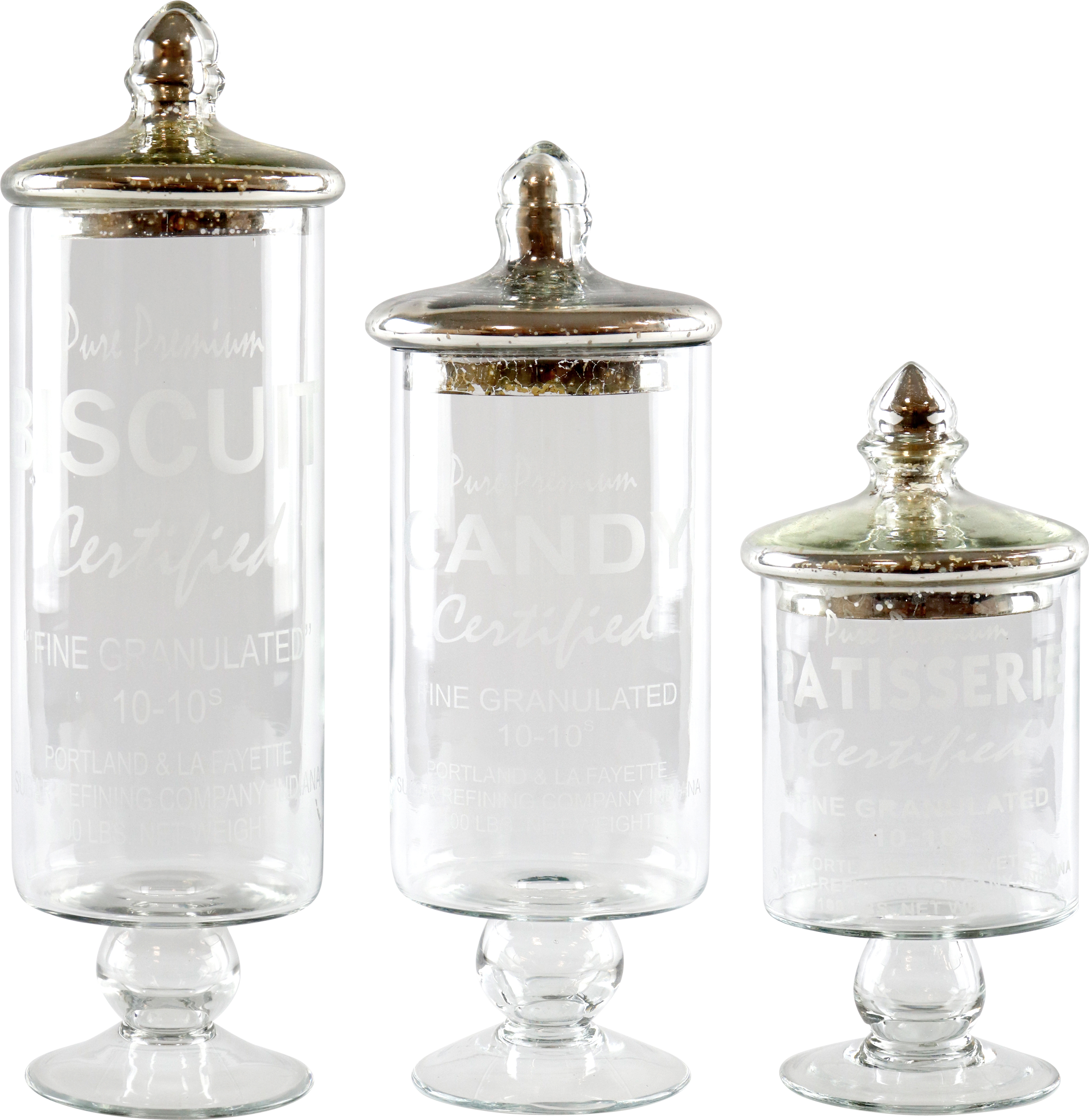 7109 BOITE EN VERRE  BISCUITS  3P