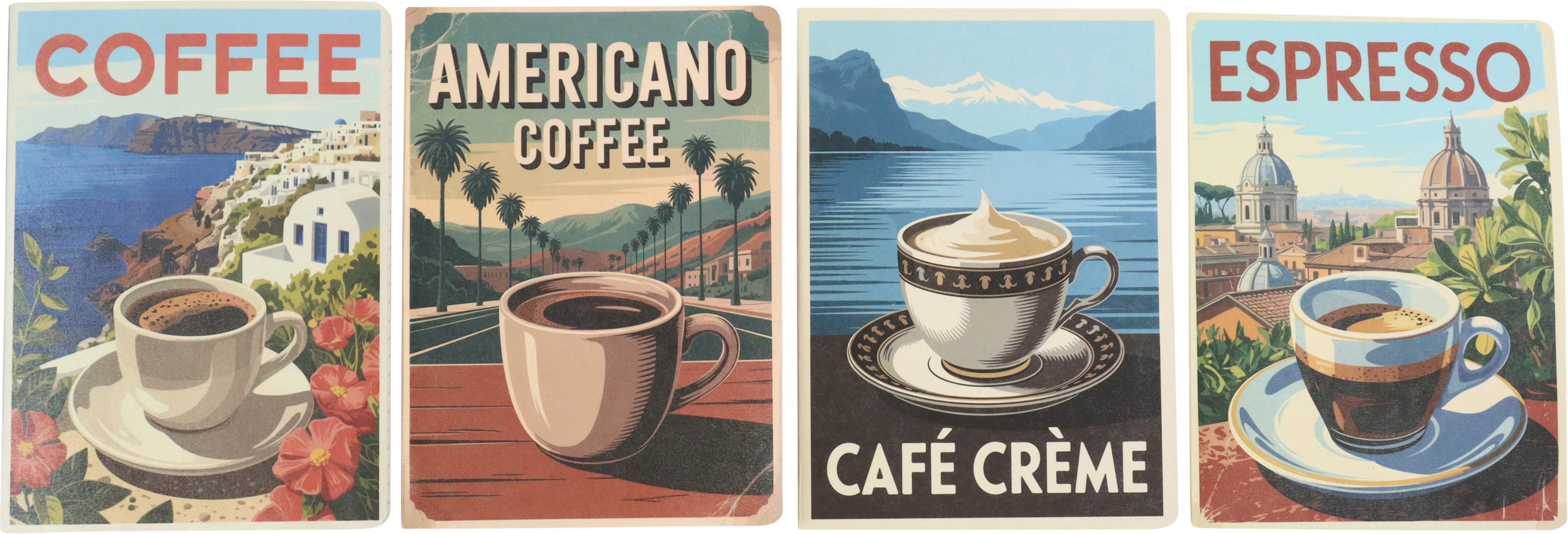 7197 NOTEBOOKS CAFFÉ ITALIANO  S/4
