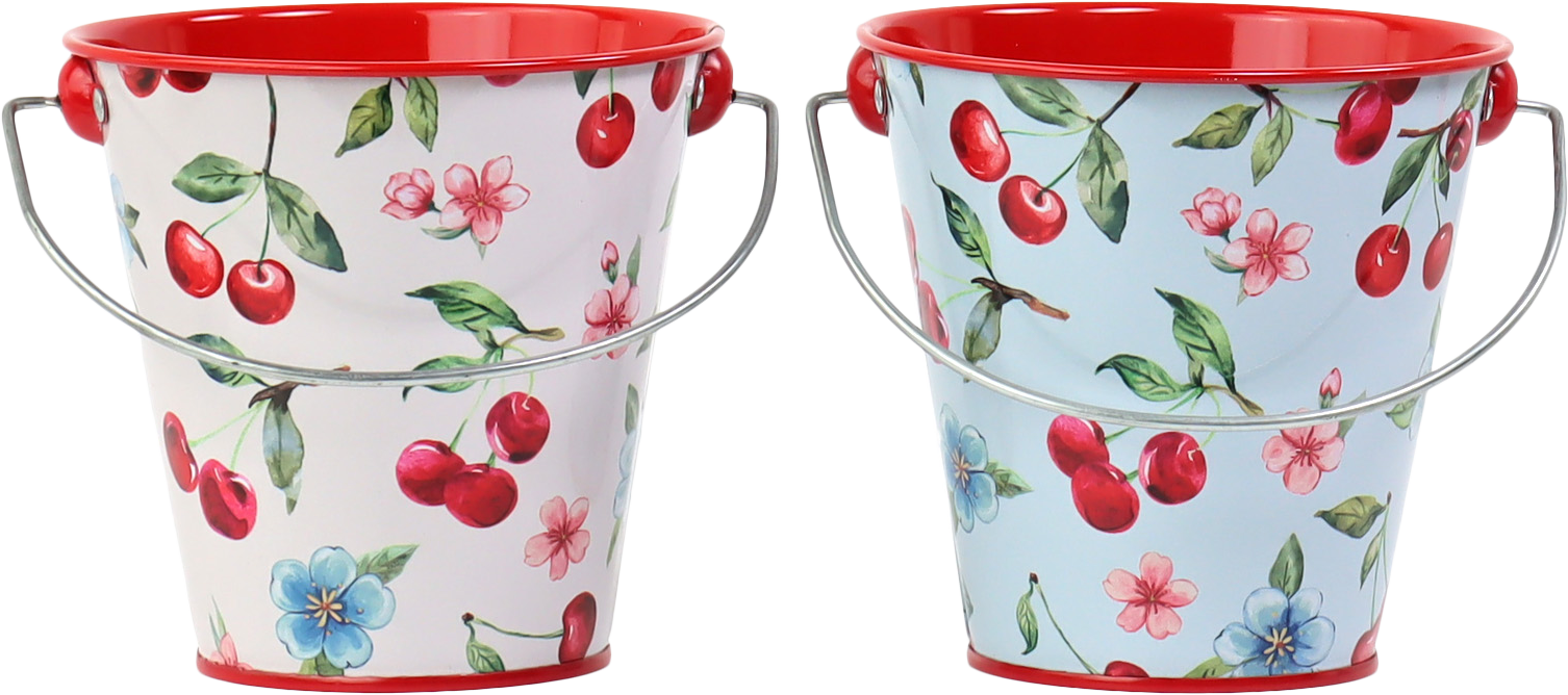 7344 SEAU À ANSES CHERRY BLOOM  2P