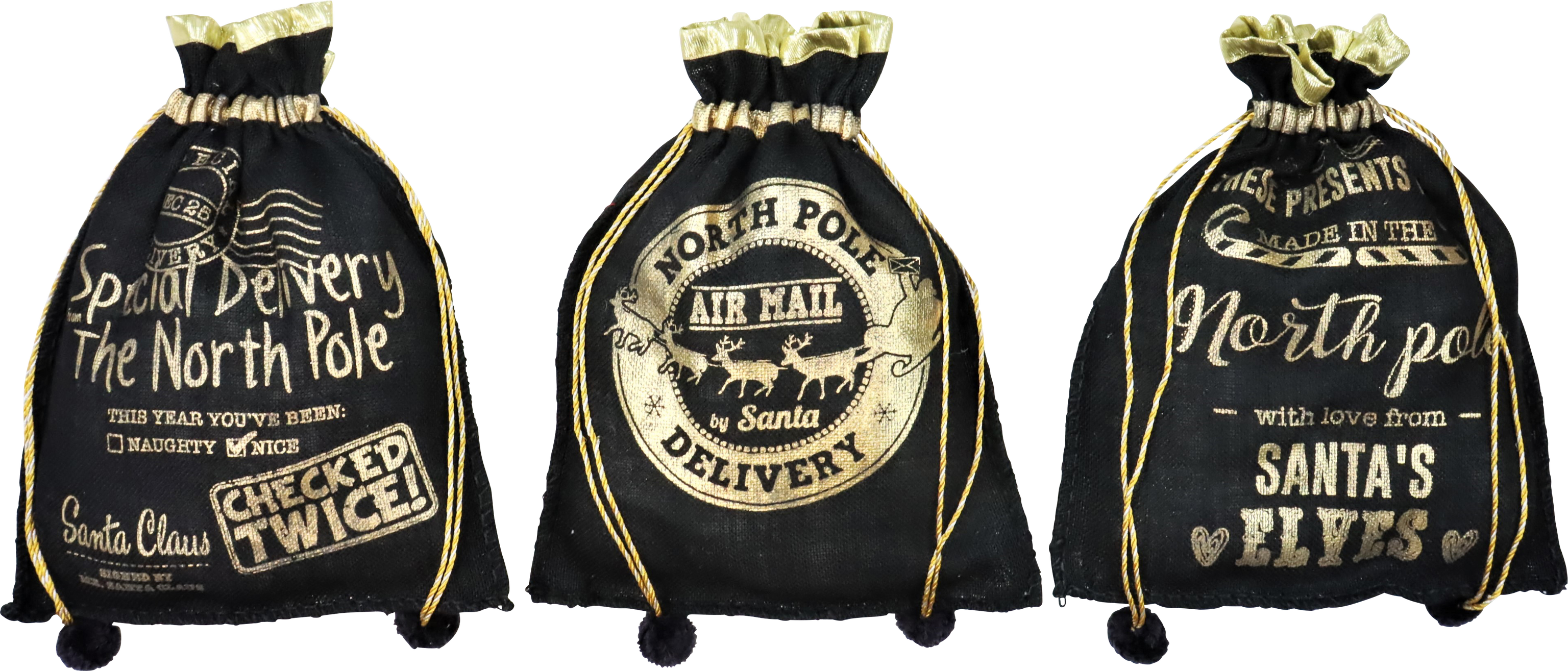 7382 SACS DE NOËL LUXURY XMAS  3P