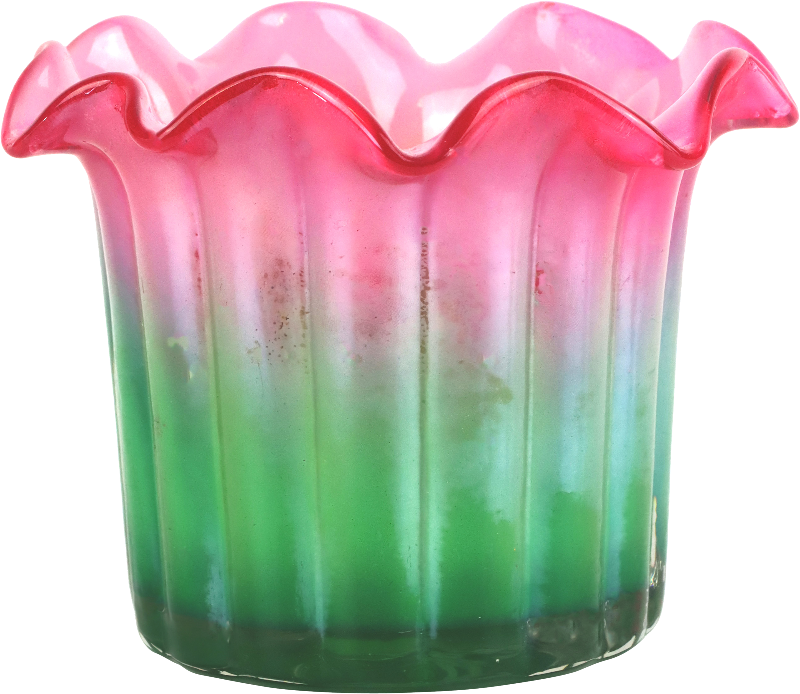7455 POT EN VERRE COLOR BLOOM