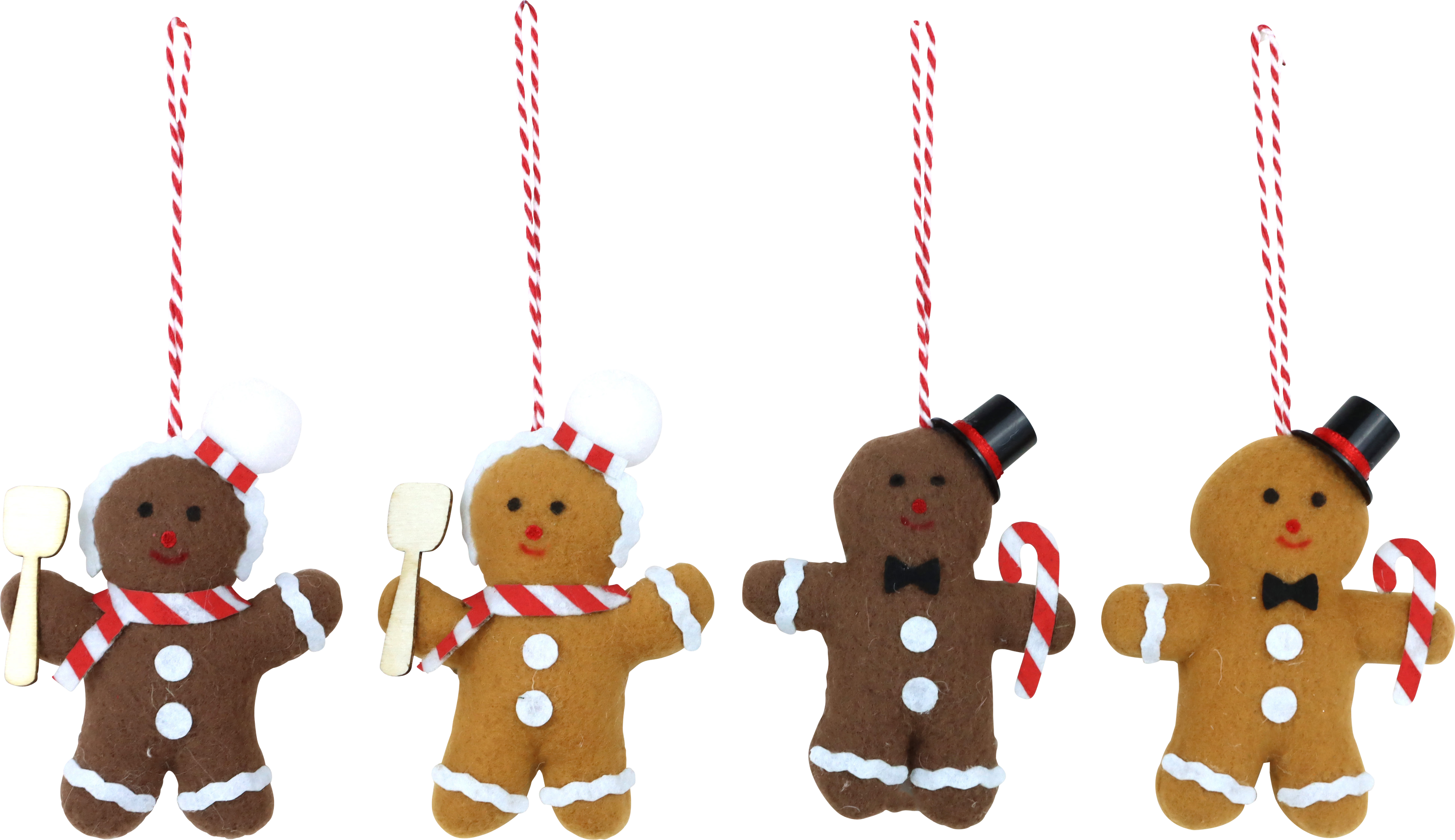 7469 PENDENTIF DÉCORATI GINGER MEN  4P