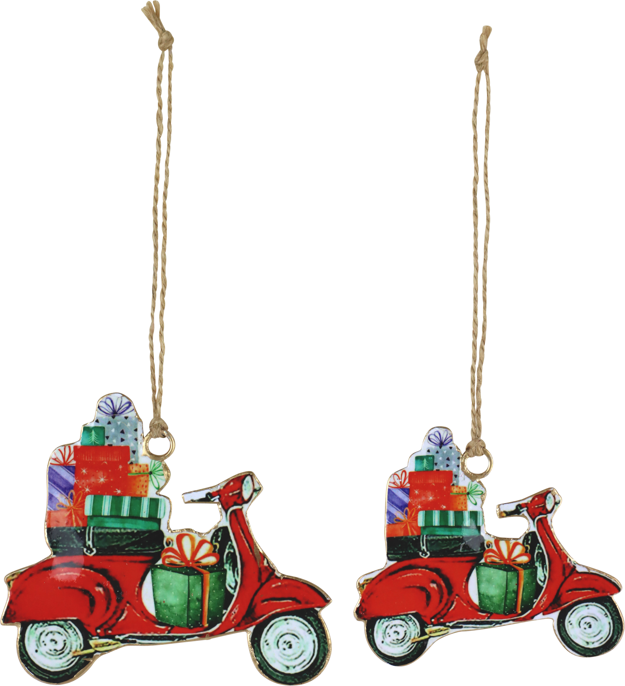 7638 PENDENTIFS DÉCO « SCOOTER » 2P
