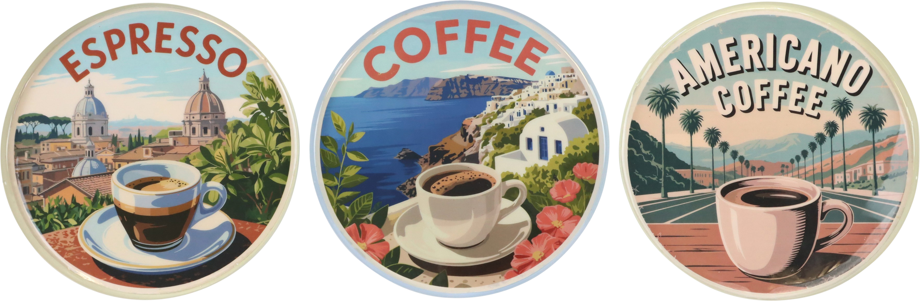 7780 VASSOI CAFFÉ ITALIANO  3PZ