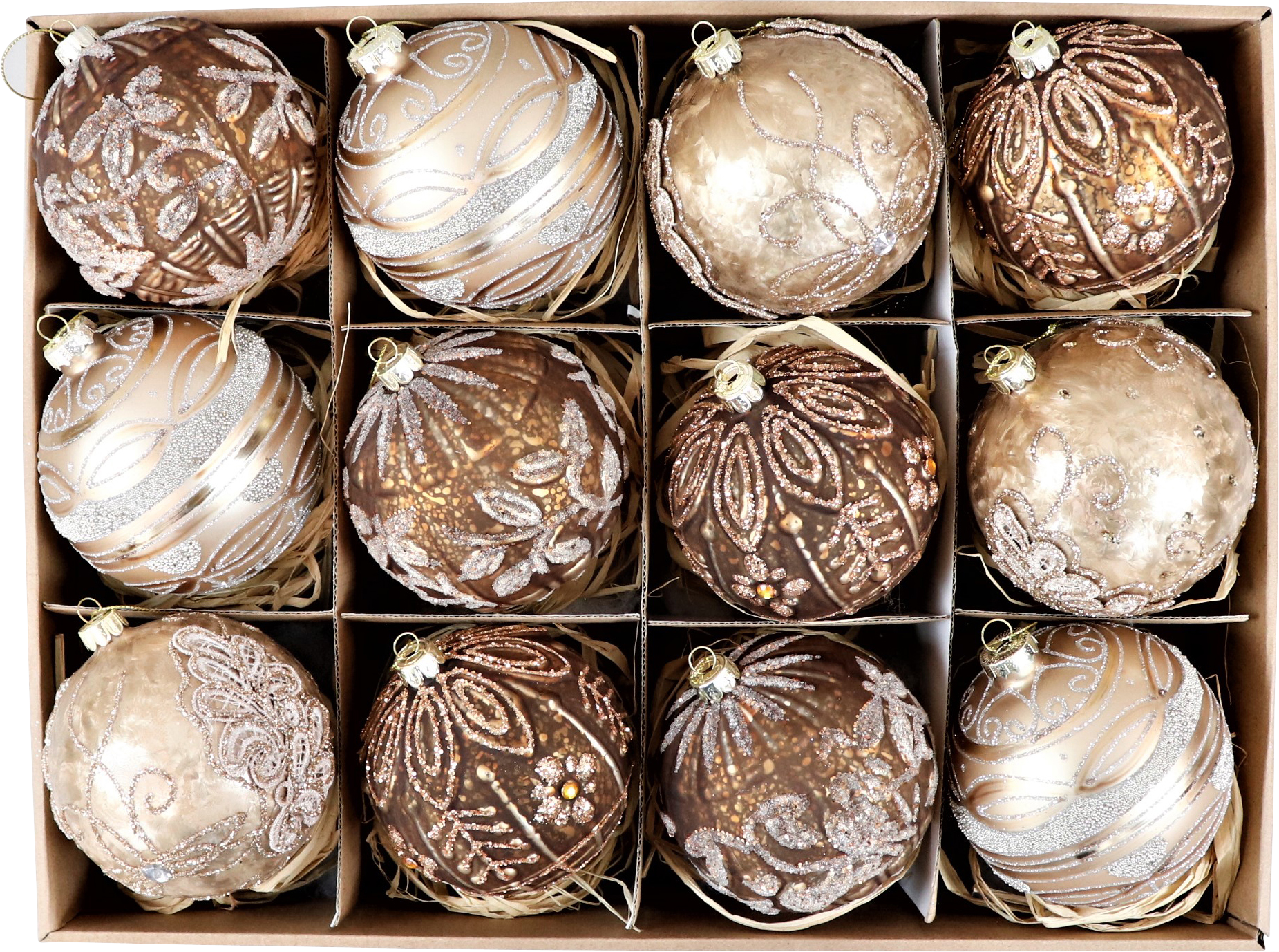 7934 BOÎTE VINTAGE  BOULES  12P