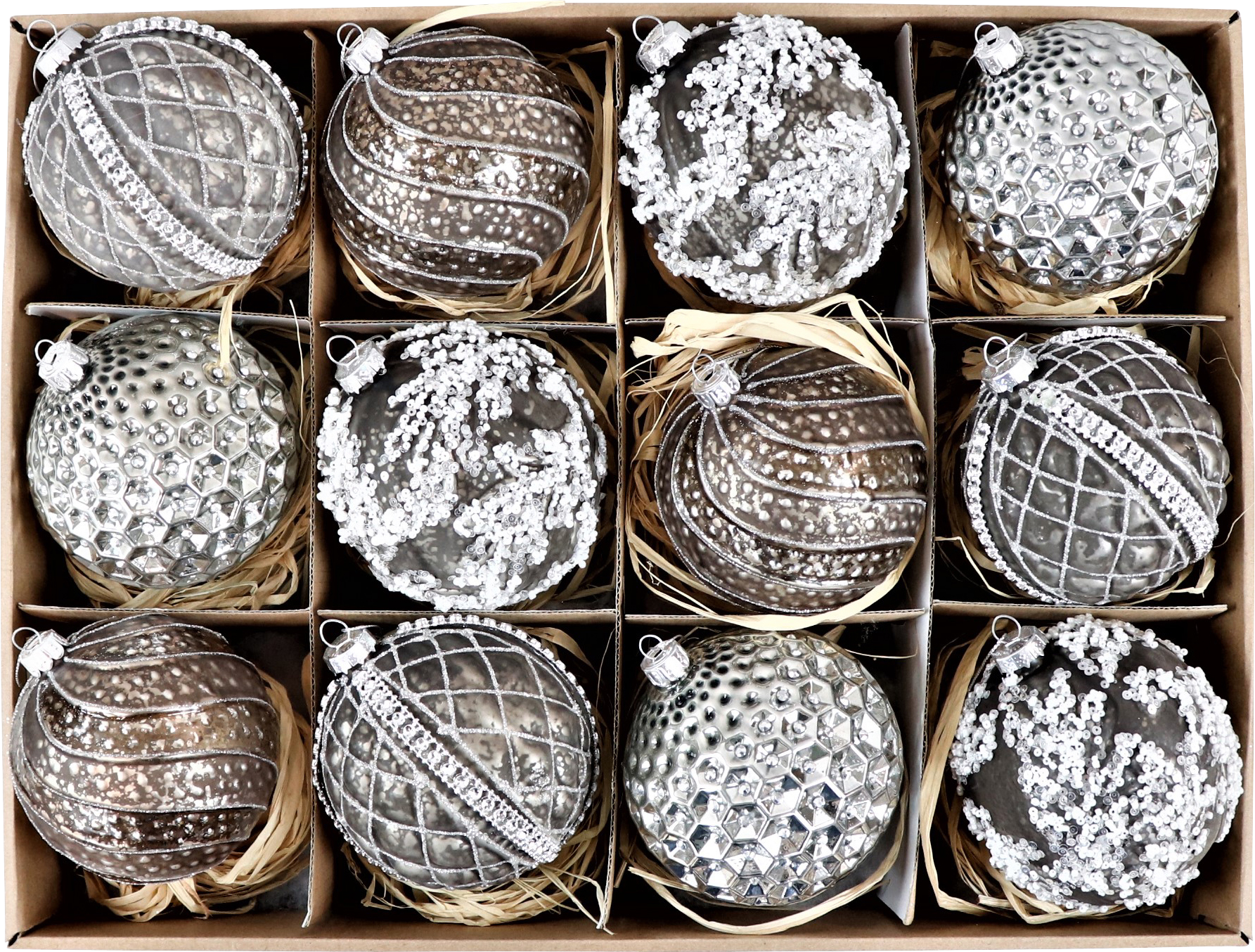 7938 BOÎTE VINTAGE  BOULES  12P