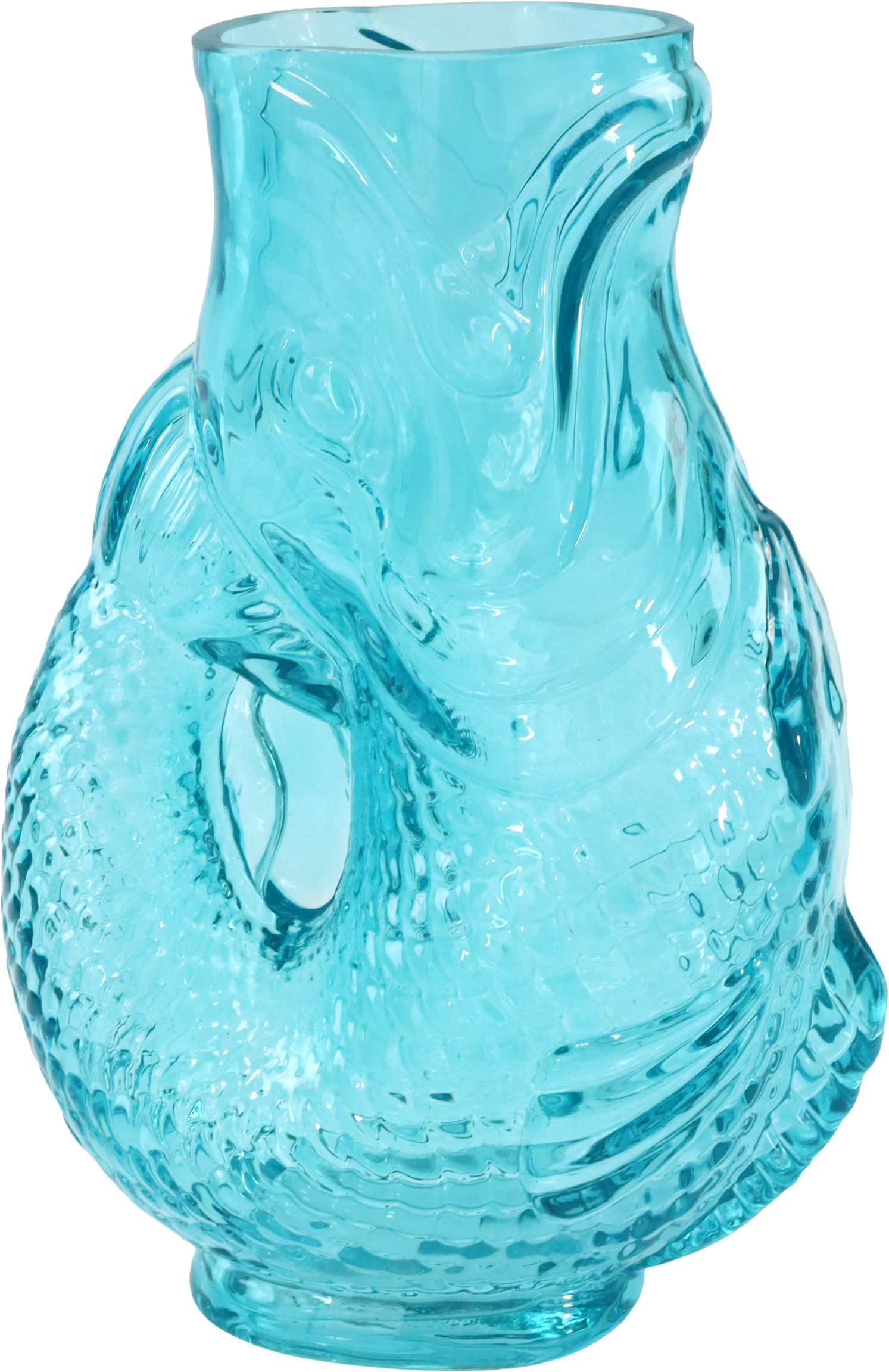 8124 VASO IN VETRO FUNKY FISH