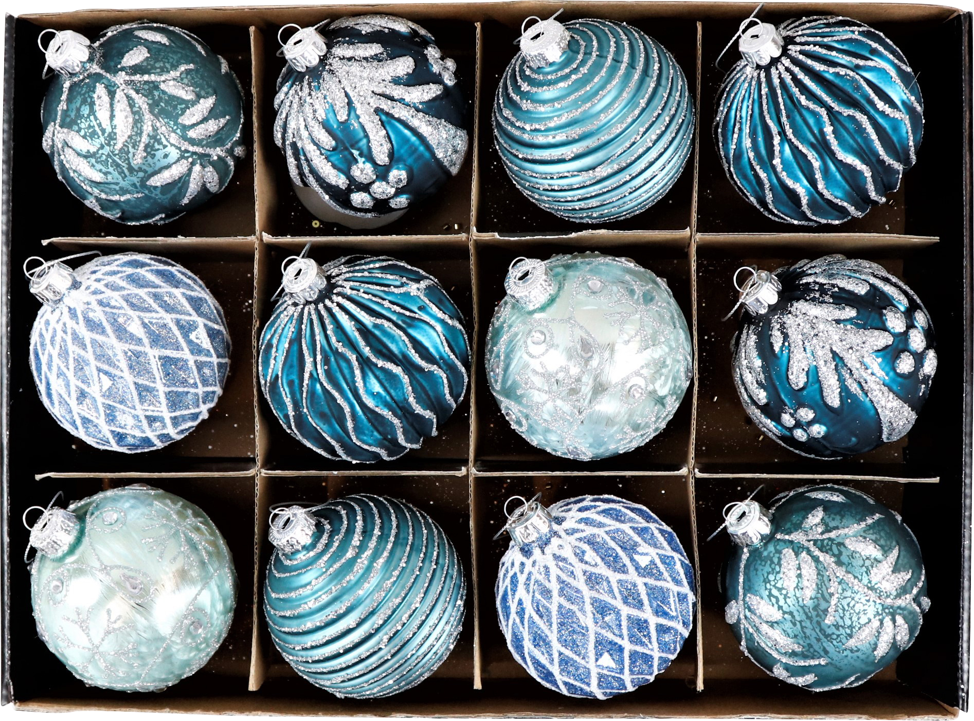 8188 BOÎTE PENDENTIFS  BOULES  12P