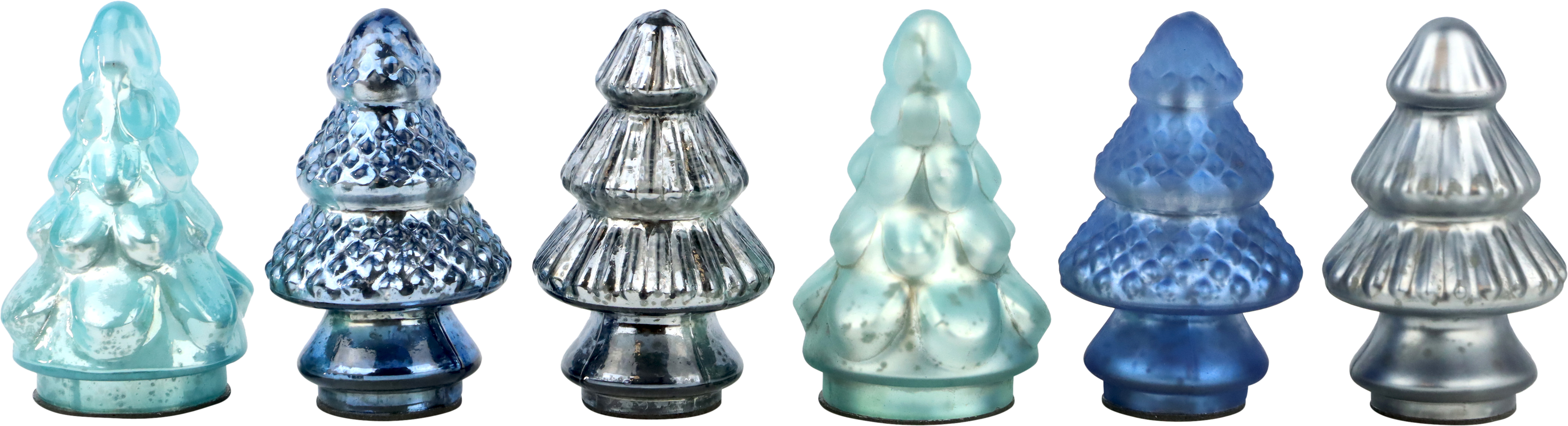 8294 SAPINS EN VERRE « CARNIVAL »  6P