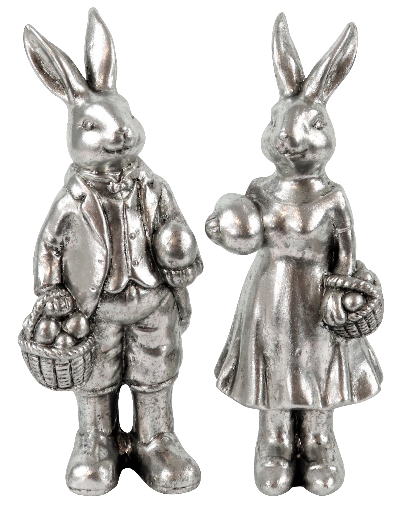 8299 COUPLE DE LAPIN ARGENTO  2P