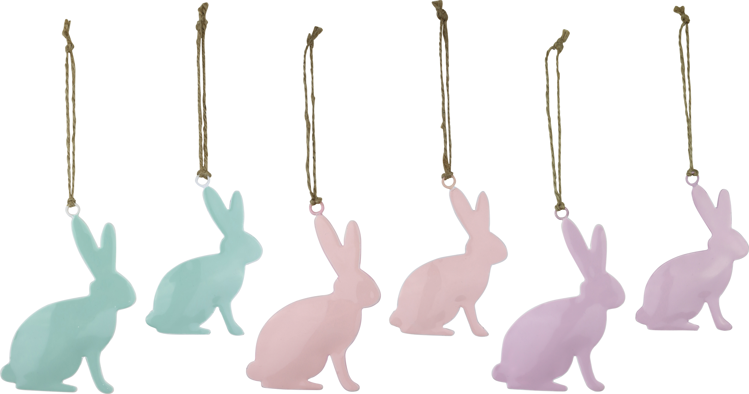 8316 PENDANTS MÉTAL  LIÈVRES  6P