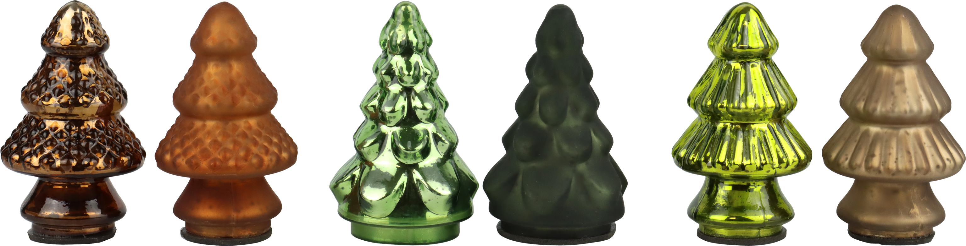 8364 ARBRES EN VERRE FOREST NOEL  6P