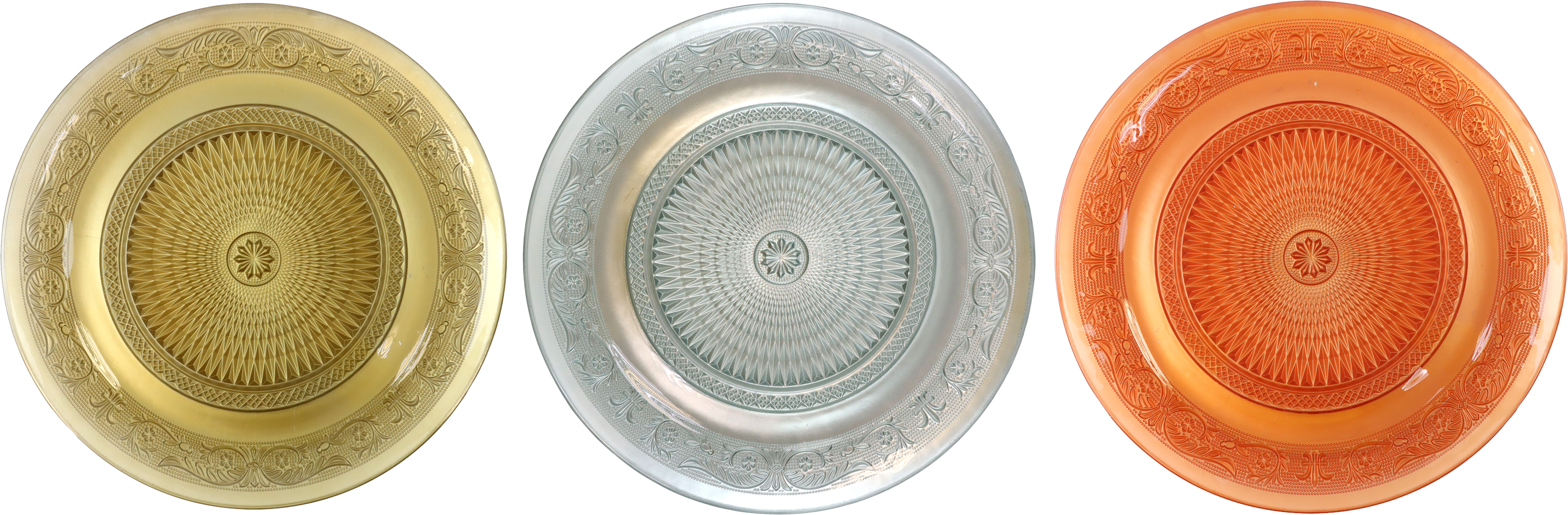 8461 PIATTI IN VETRO IMPERIAL  3PZ