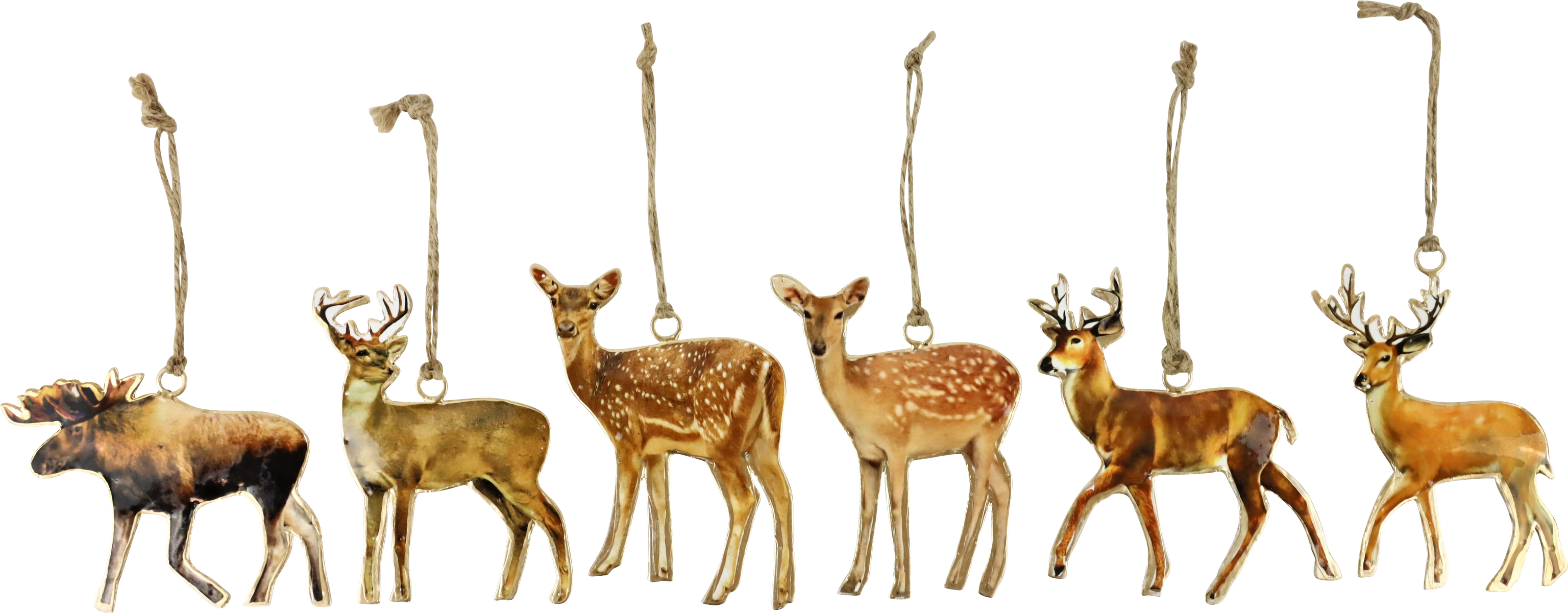 8515 PENDENTIF  ANIMAUX DE LA FORÊT 6P