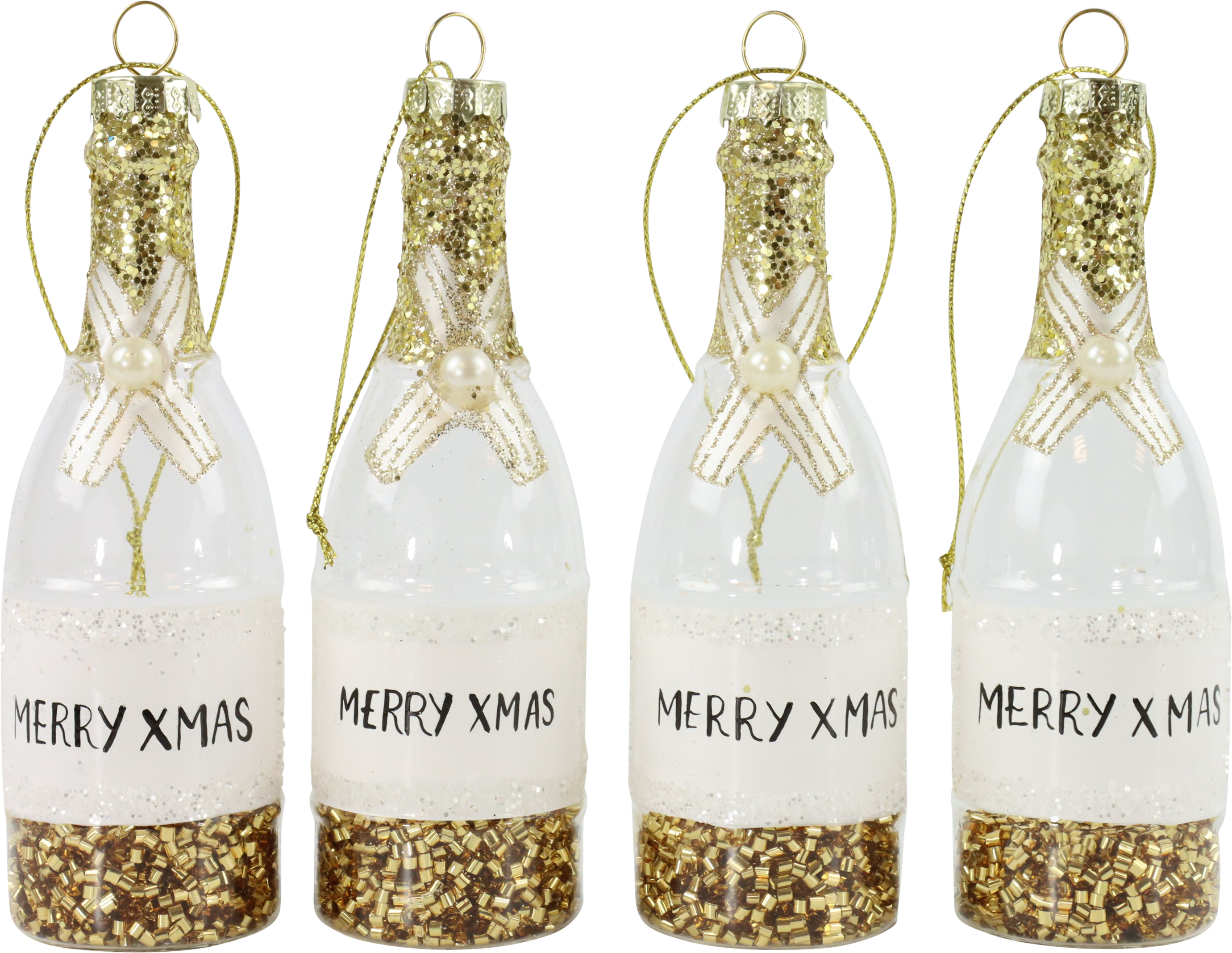8576 BIJOUX EN VERRE X-MAS BOTTLES  4P