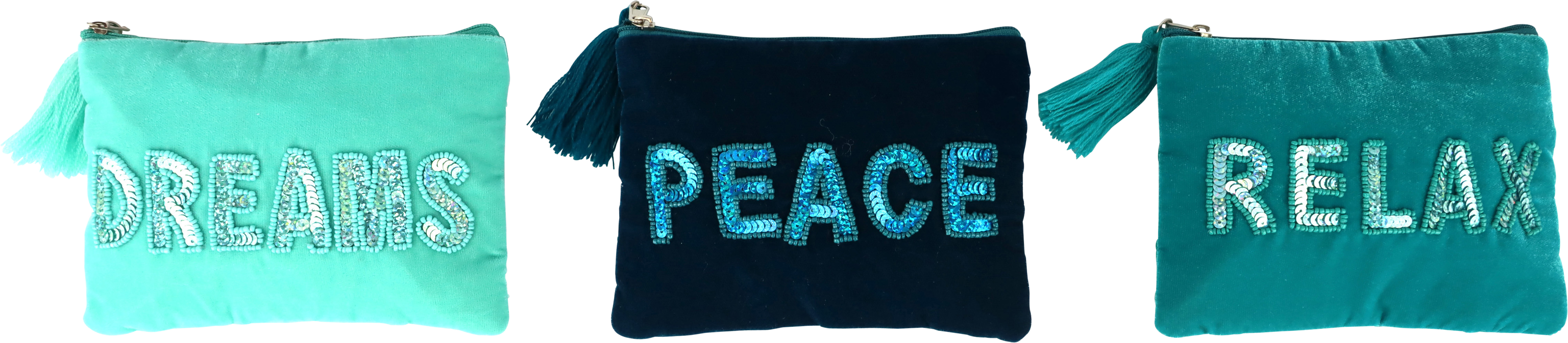 8614 COUVERTURE POETIC POUCHES  3P