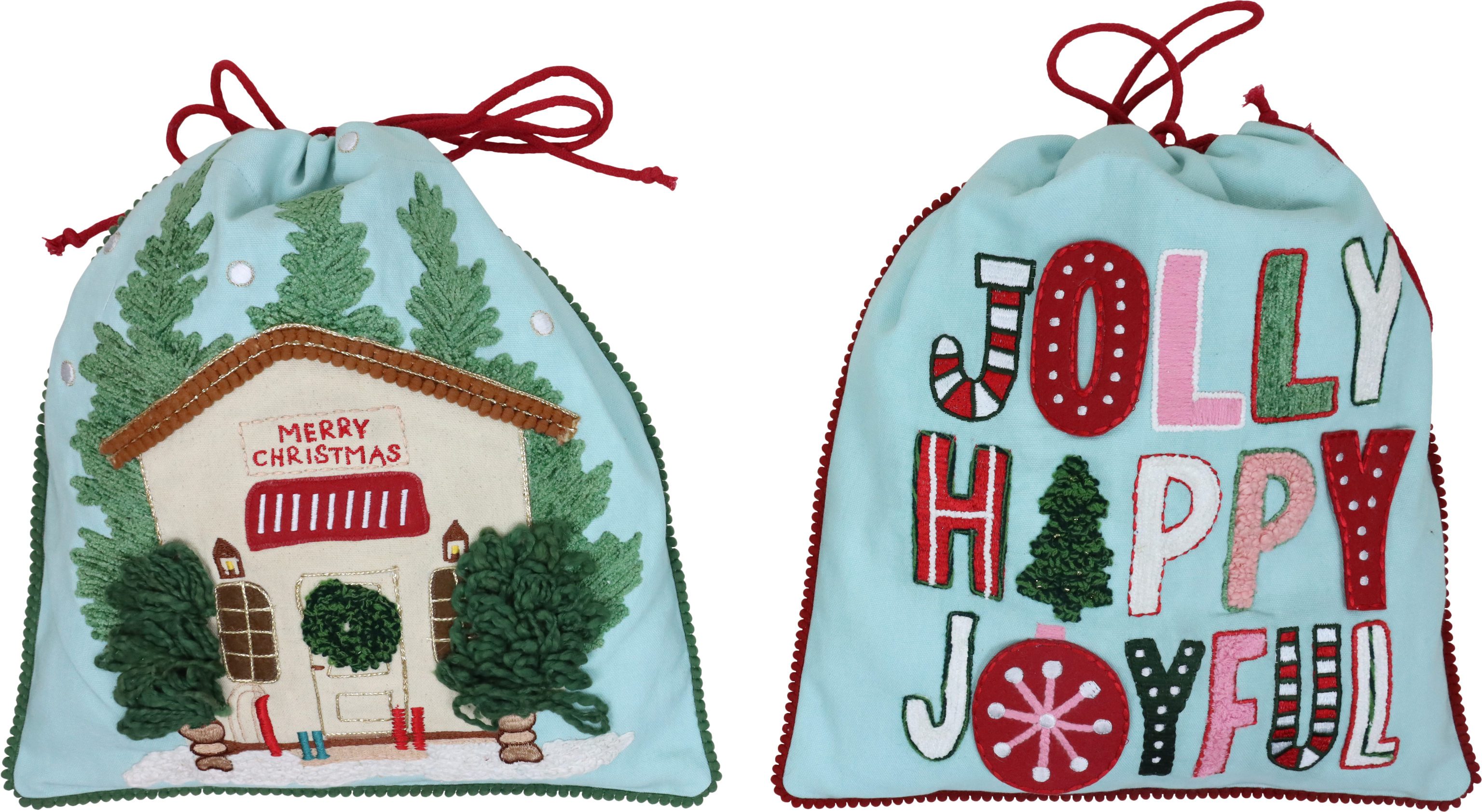 8727 BOLSAS DE NAVIDAD CHALET CHIC  S/2