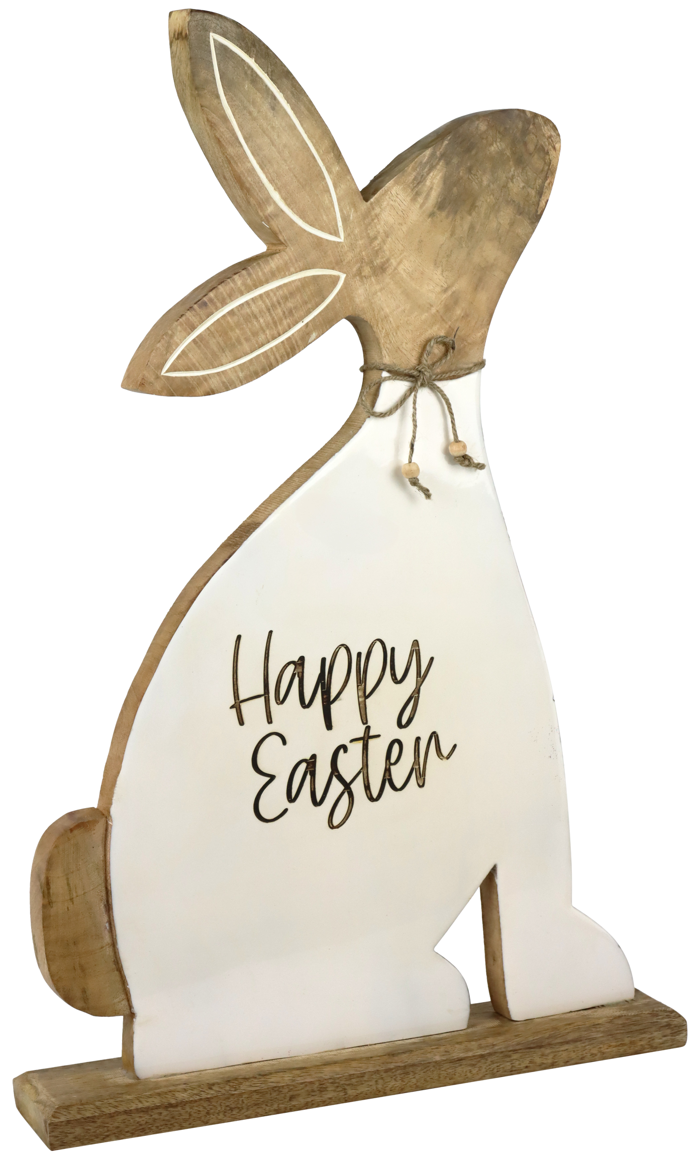 8944 LAPIN EN BOIS HAPPY EASTER