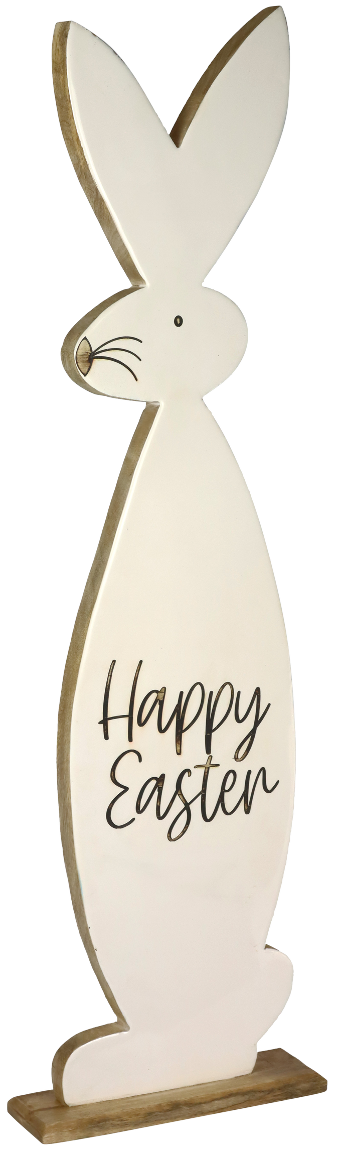 8949 LAPIN EN BOIS HAPPY EASTER