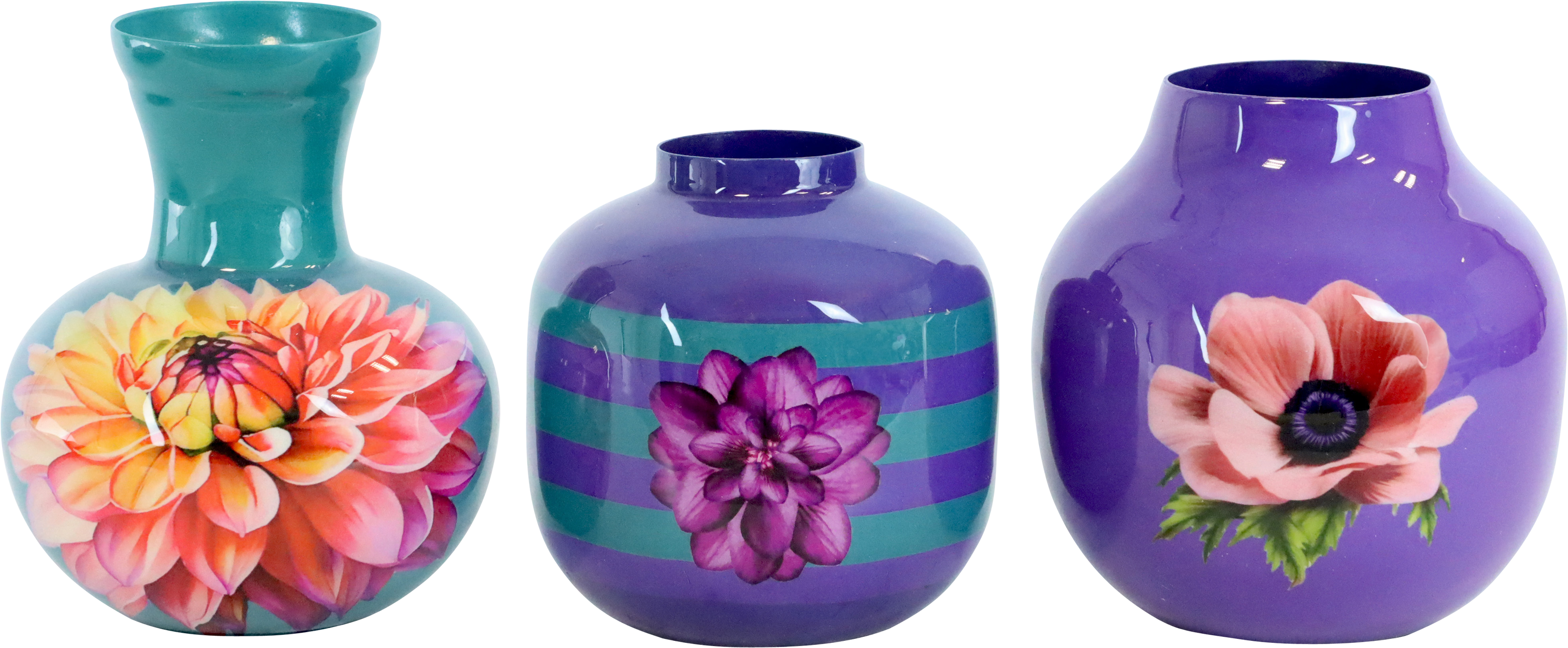 8970 TRIO VASES BLOSSOM  3P