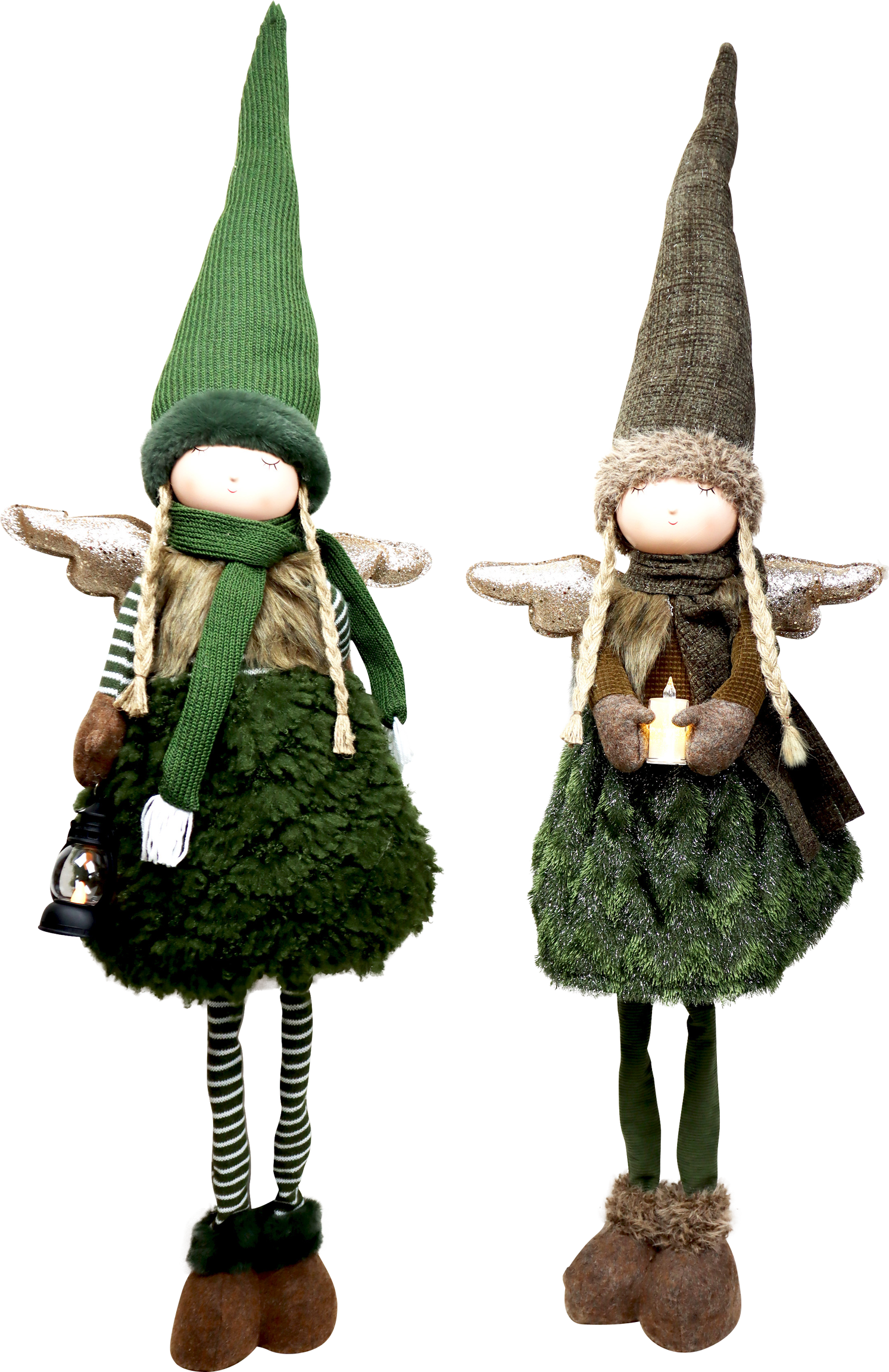 9086 ÁNGELES LED RUSTIC GLOW  S/2