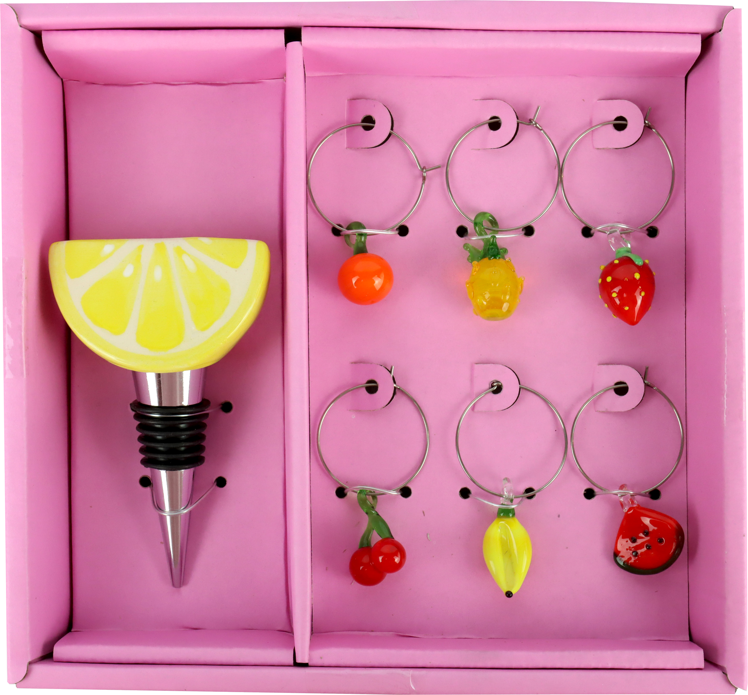 9128 LOT BOUCHONS BOUT « FRUITS » 7P