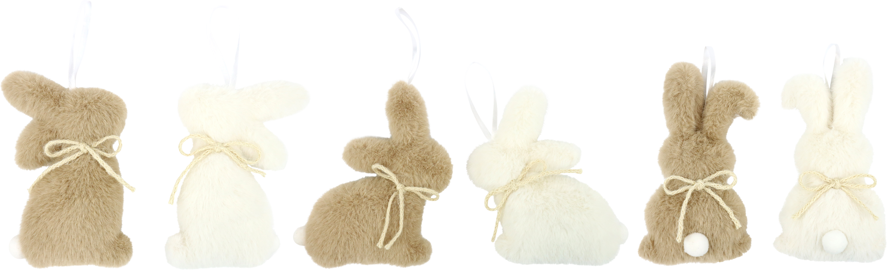 9408 PEND. CONIGLI COZY BUNNY  6PZ