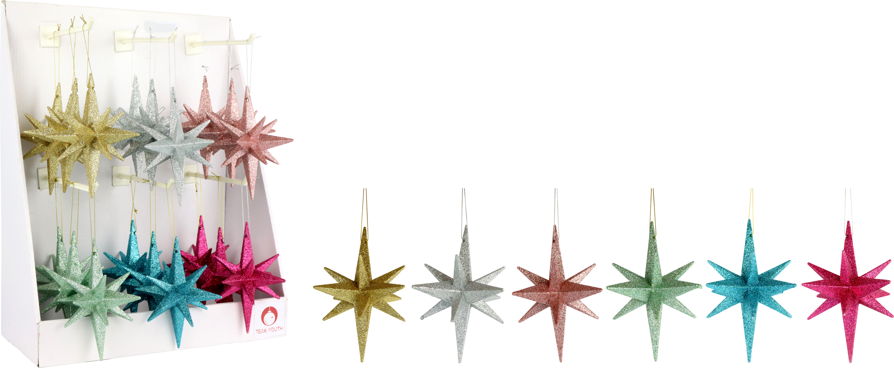 9477 PRÉSENTOIR « ÉTOILES » 18P