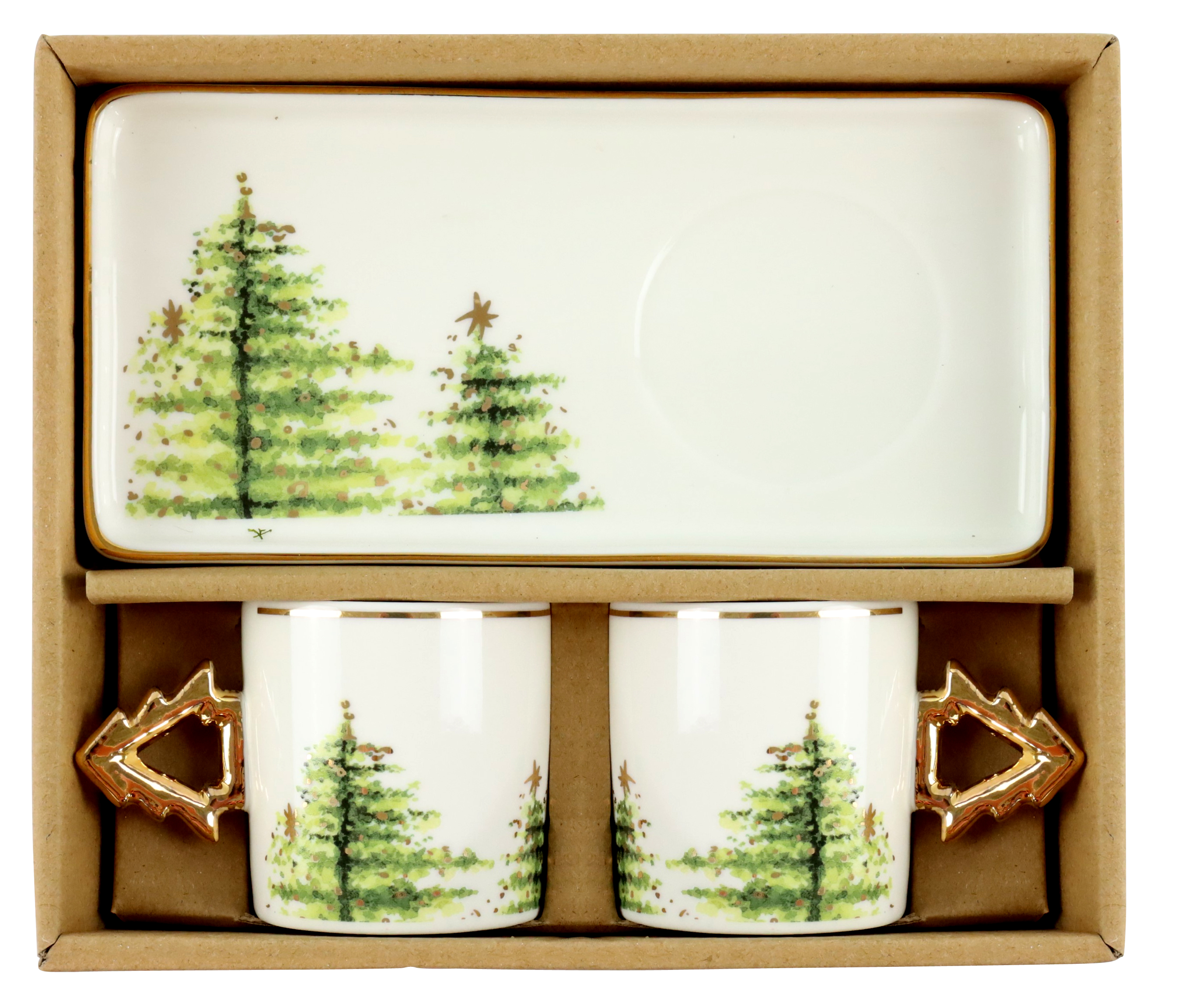 9479 SET DE TASSES FOREST  2P