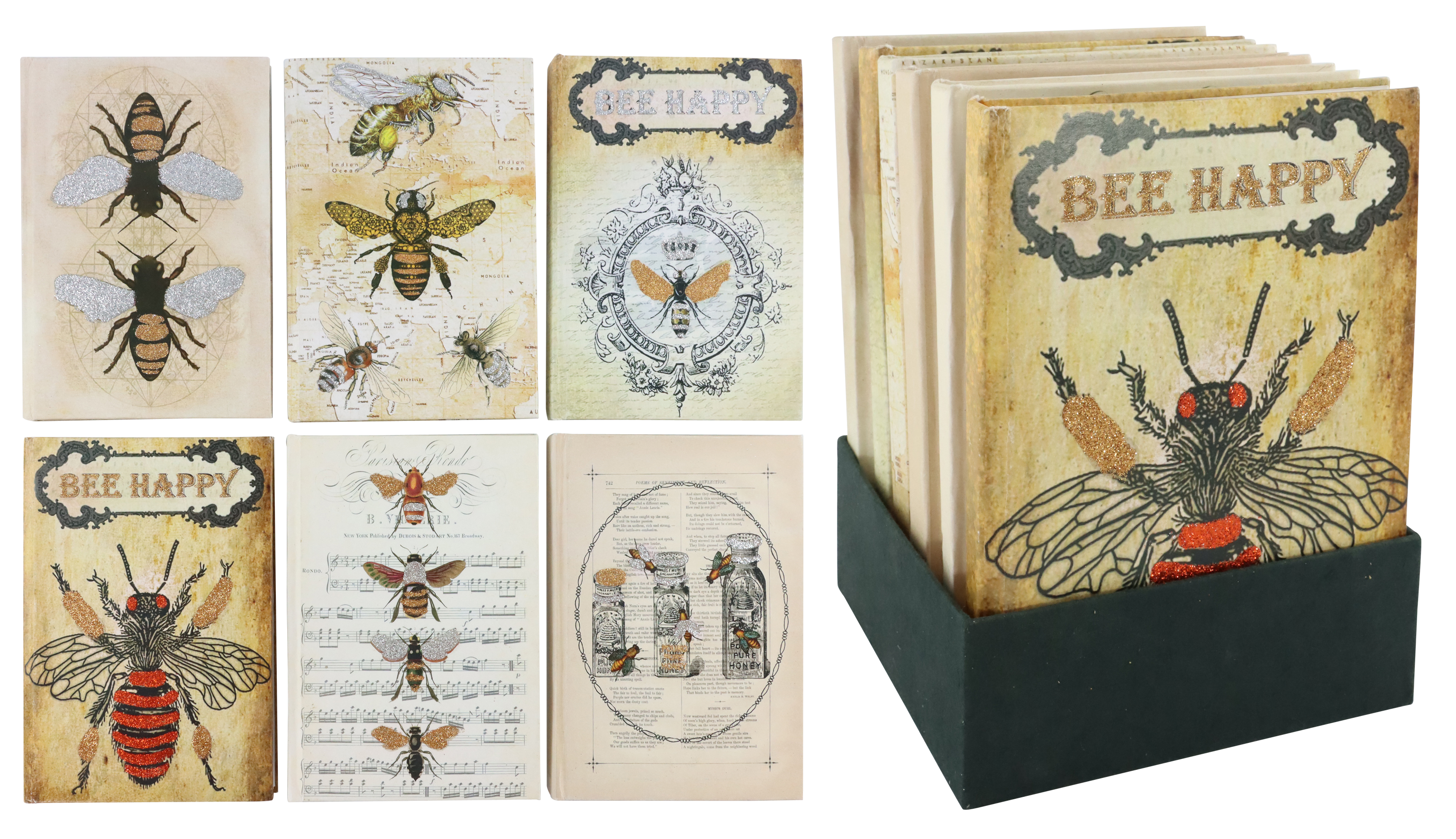 9647 CUADERNO NOTAS BEE HAPPY  S/6