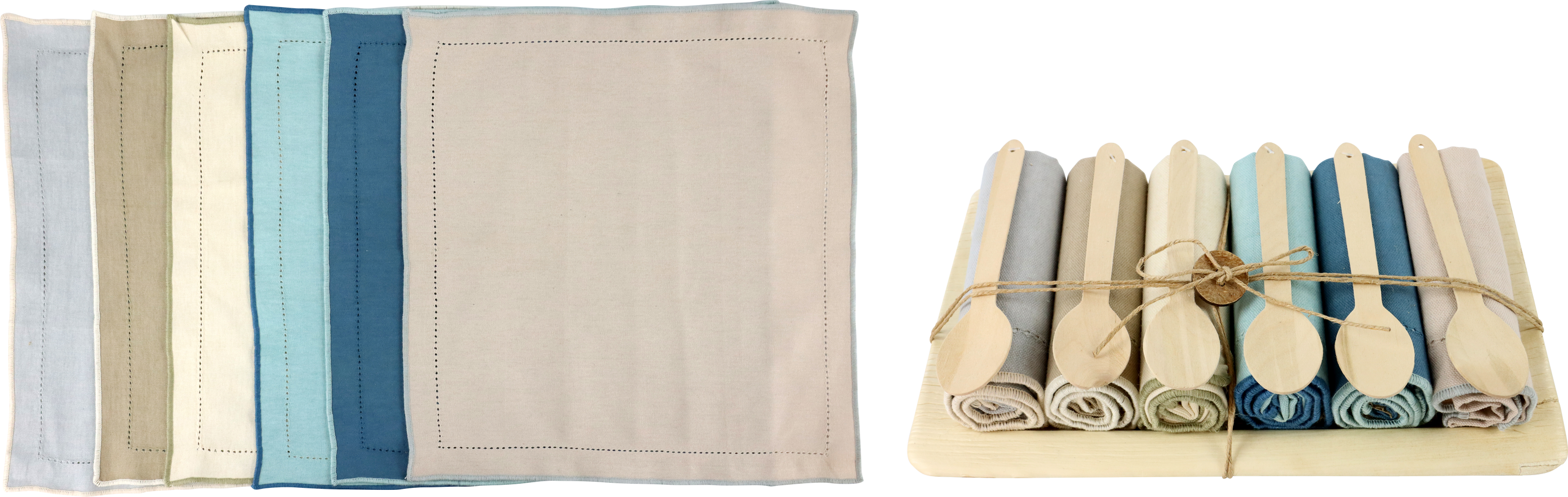 9750 SET DE SERVIETTE AVEC CUILLÈRE 6P