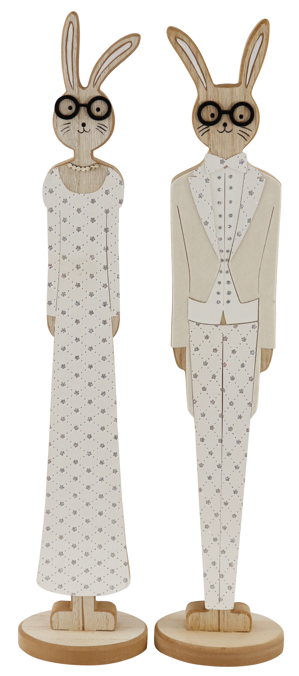 9814 COUPLE DE LAPINS  ELEGANCE  2P